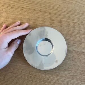 Silver Round Metal Coaster from nespresso